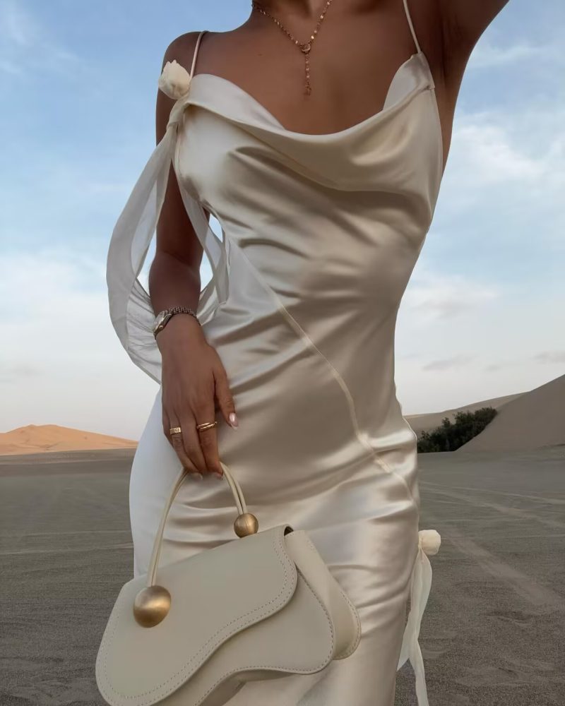 Sexy Strap Backless Maxi Dress for Summer - Image 2