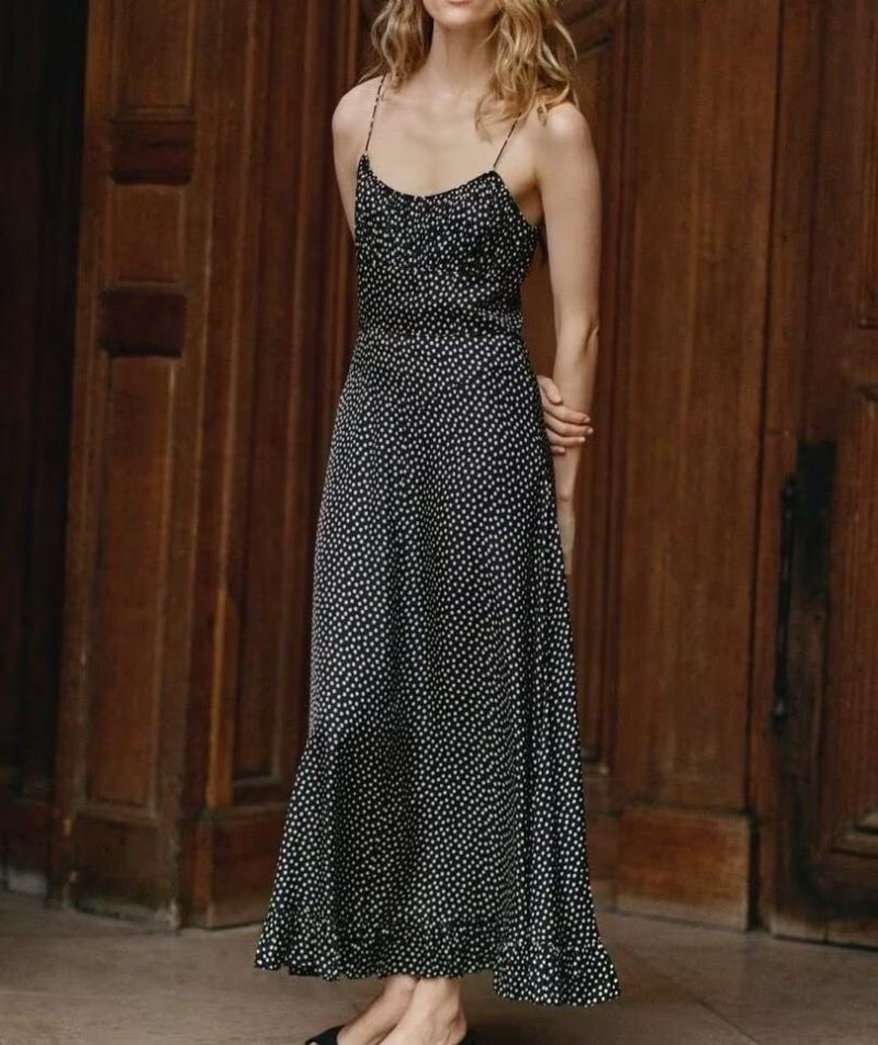 Sweet Polka Dot Fairy Vacation Suspender Dress