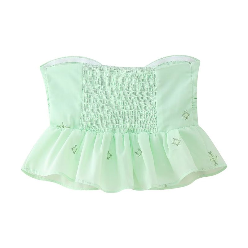 Slim Embroidered Sexy Tube Top for Women - Image 4