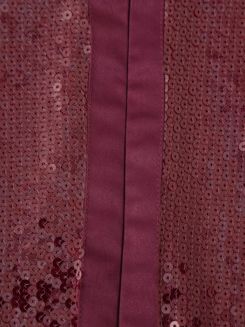 Sexy One Shoulder Sequin Split Evening Dress - Image 4