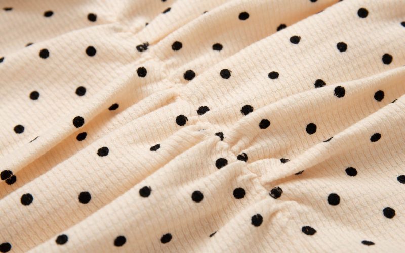 Summer Polka Dot Flying Sleeve Waist Dress - Image 3