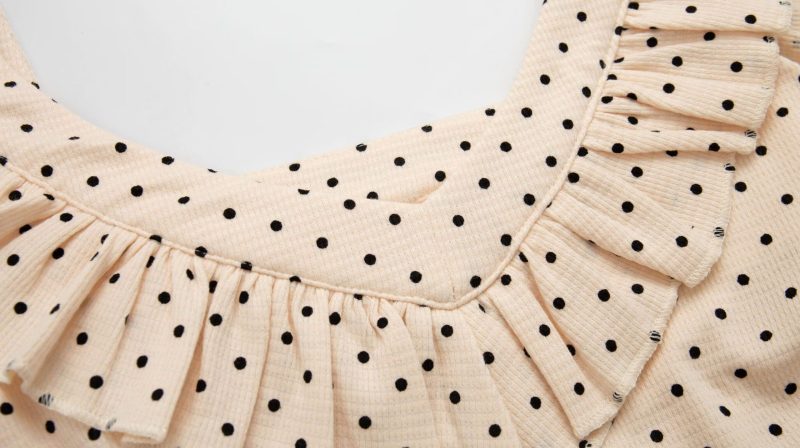 Summer Polka Dot Flying Sleeve Waist Dress - Image 4