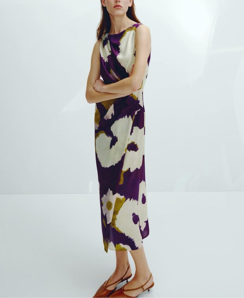 Spring Printed Slim Fit Casual Women's Dress