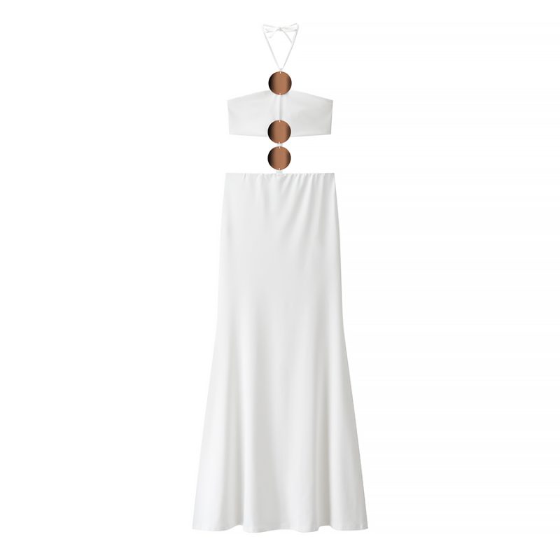 Sexy Off-Shoulder Cutout Summer Dress - Image 3