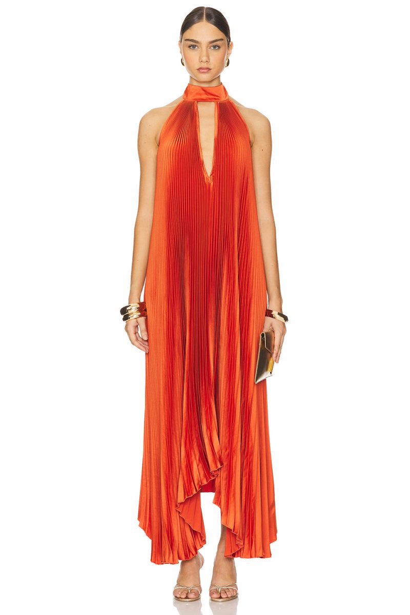 Sexy Backless Pleated Lace-Up Summer Dress