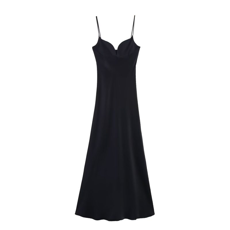Silk Satin Texture Dress for Women - Image 3