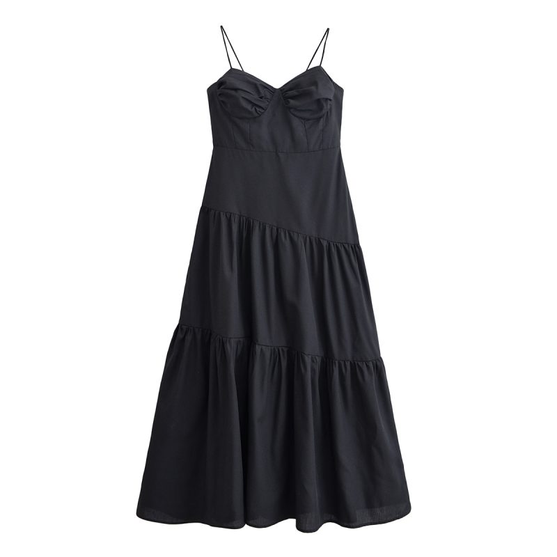 Spring Slim Fit Backless Sling Dress - Image 3