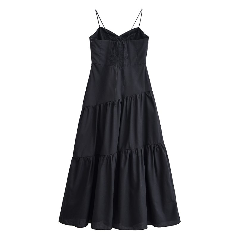 Spring Slim Fit Backless Sling Dress - Image 4