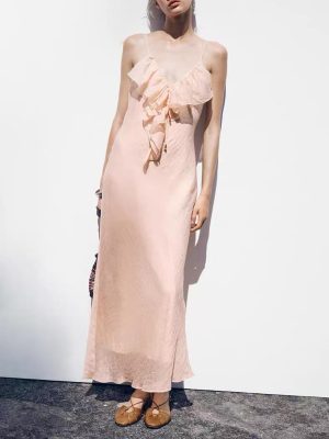 Sexy Laminated Decorative Underwear Midi Dress