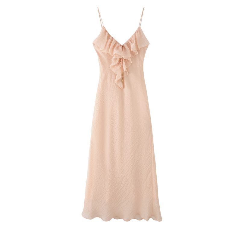 Sexy Laminated Decorative Underwear Midi Dress - Image 2
