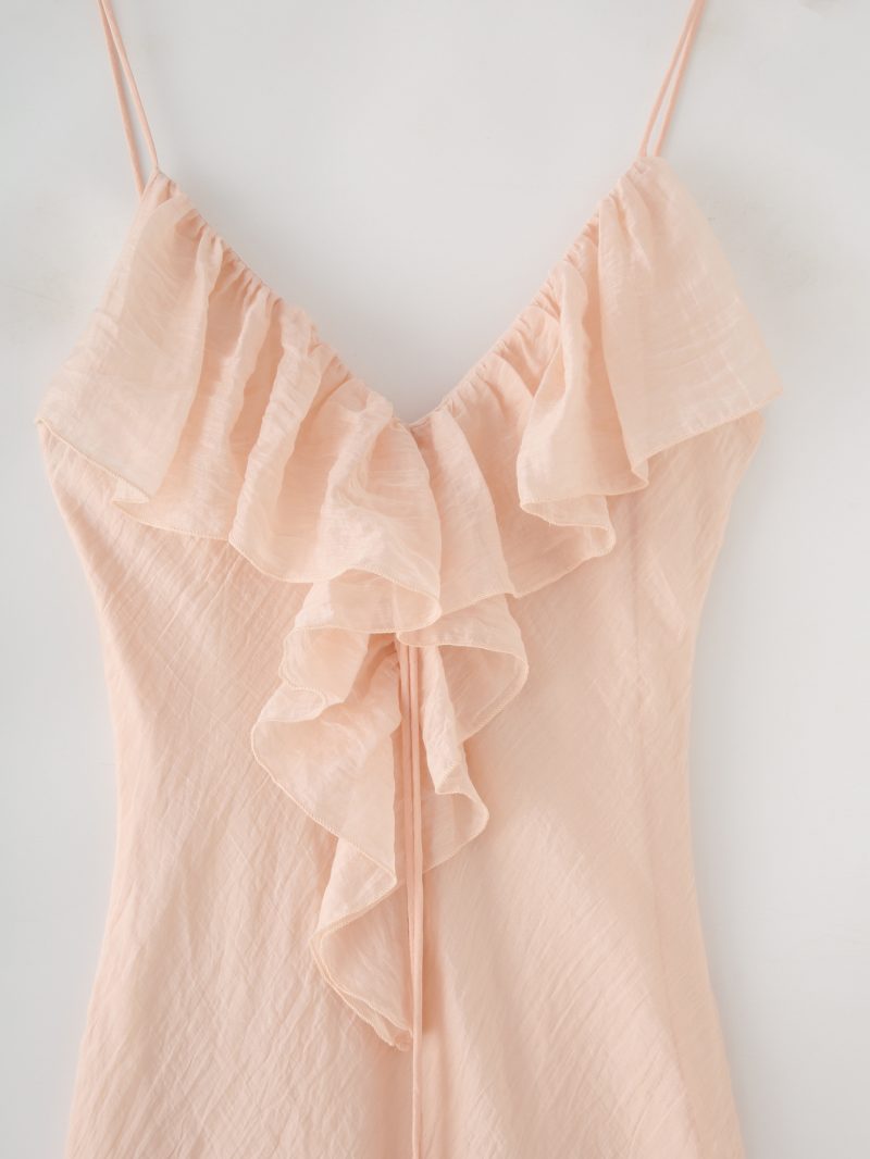 Sexy Laminated Decorative Underwear Midi Dress - Image 3