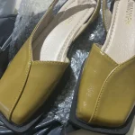 Women Sandals Elegant Square Toe Low Heels Sandals Slip On Summer photo review