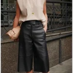 Summer Women Dune Solid Color Pile Collar Sleeveless Hooded Strap Backless Short Characteristic Pullover T Shirt photo review