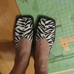 Women Sandals Elegant Square Toe Low Heels Sandals Slip On Summer photo review