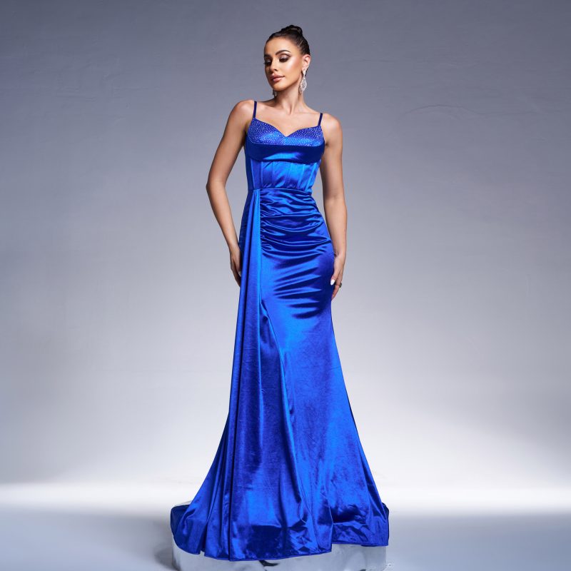 High-Grade Off-Neck Sling Slim Waist Fishtail Dress