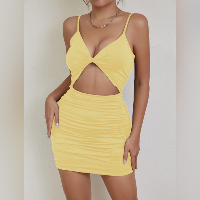 Sexy Cutout Slim Fit Long Sleeve Dress