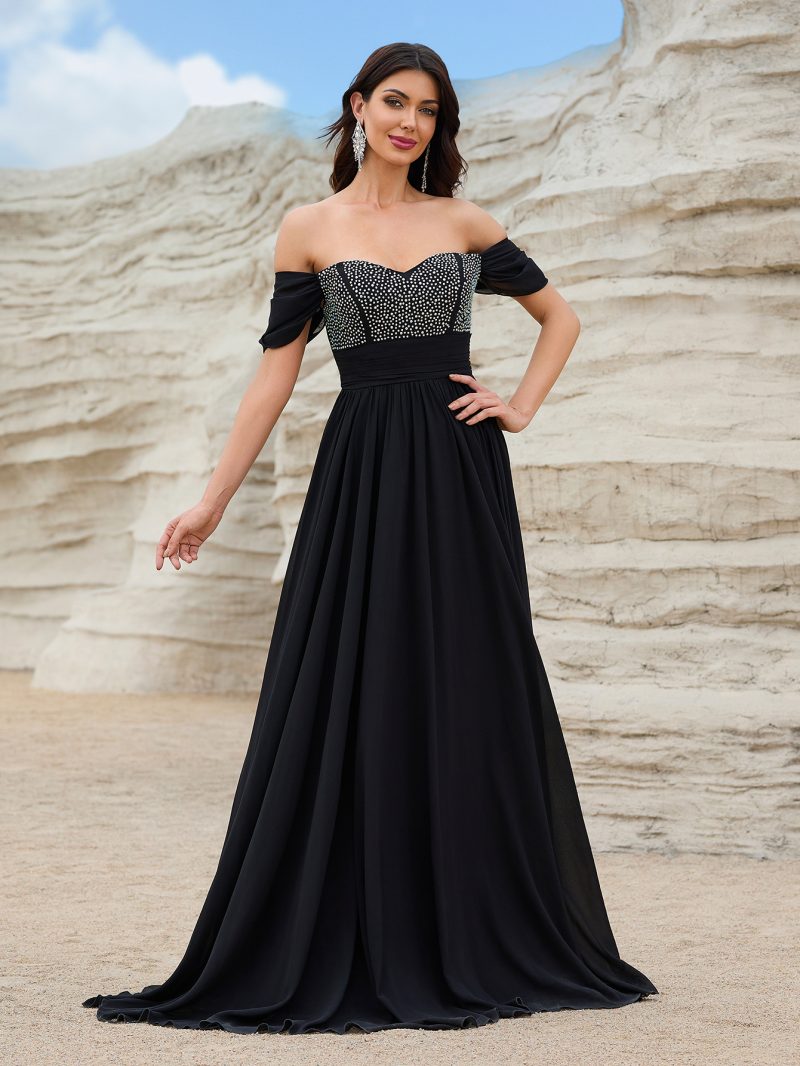 Chiffon Maxi Evening Dress for Annual Meeting - Image 3