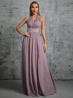 Sexy Rope Cross Backless Bandage Maxi Dress
