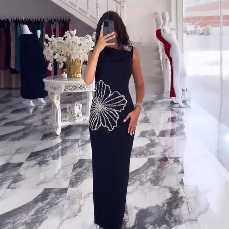 Elegant Rhinestone Sleeveless Bandage Party Dress - Image 4