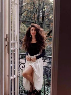 Women’s Elegant Hepburn Black White Asymmetric Dress