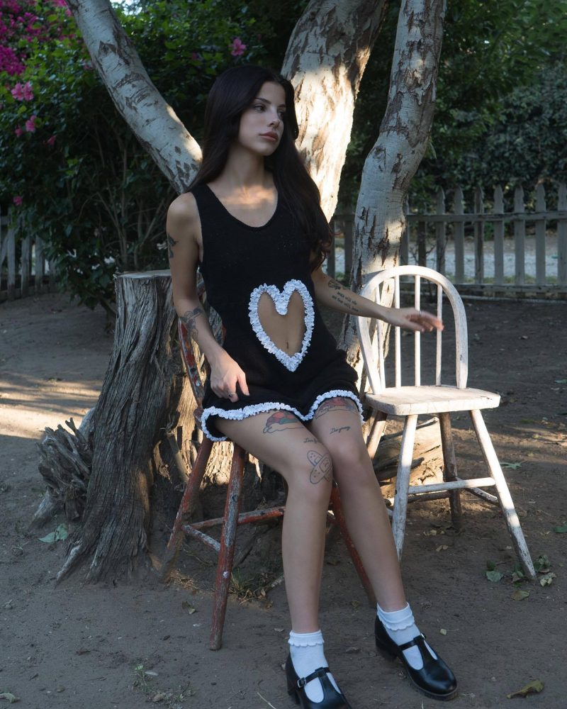 Women’s Sexy Heart Shaped Hollow Cutout Vest Dress - Image 2