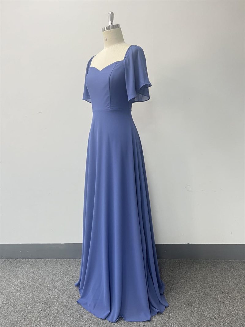 Elegant Backless Chiffon Swing Evening Dress - Image 4