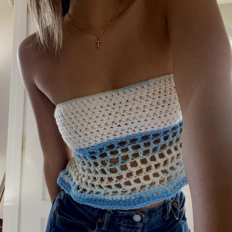 Sexy Hollow Out Cutout Off-Shoulder Cropped Top - Image 2