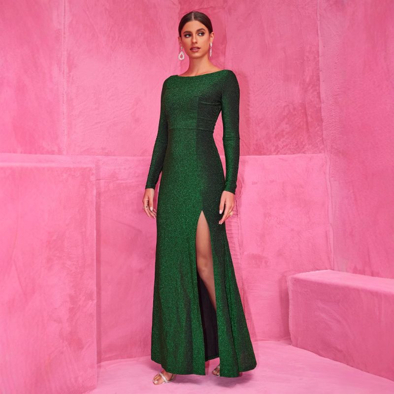 Elegant Long Formal Cocktail Evening Dress - Image 2