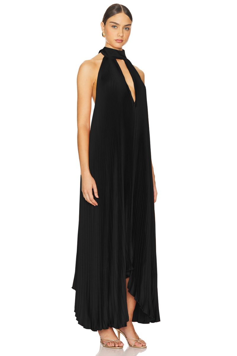 Sexy Backless Pleated Lace-Up Summer Dress - Image 2