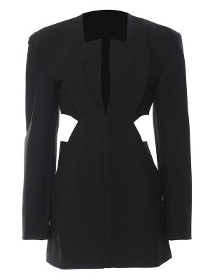 Office Side Waist Baring Slim Fit Jacket