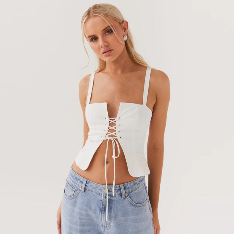 Women’s Sexy Cropped Strap Camisole for Summer