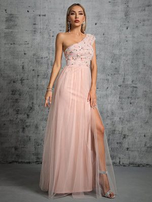 Sexy One-Shoulder Graceful Evening Dress