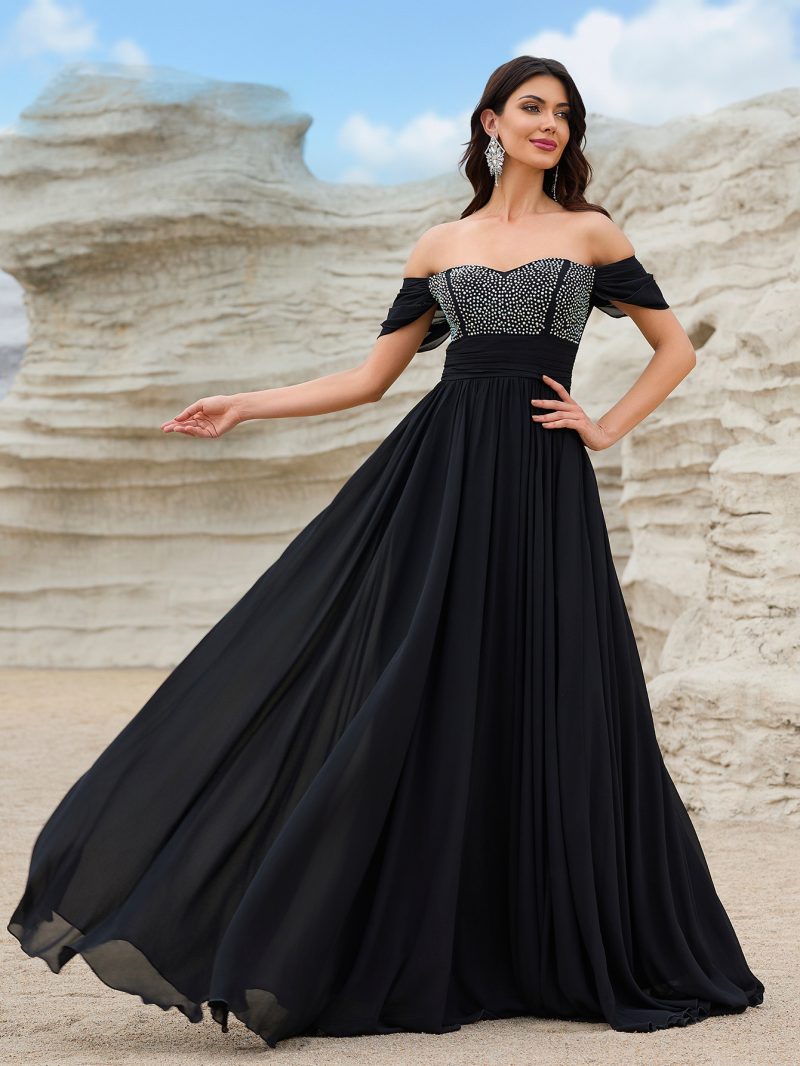Chiffon Maxi Evening Dress for Annual Meeting - Image 2