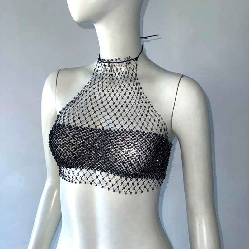 Women’s Sexy Drawstring Patchwork Music Festival Top - Image 4