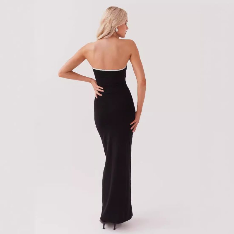 Summer Tube Top Long Knitted Dress - Image 4