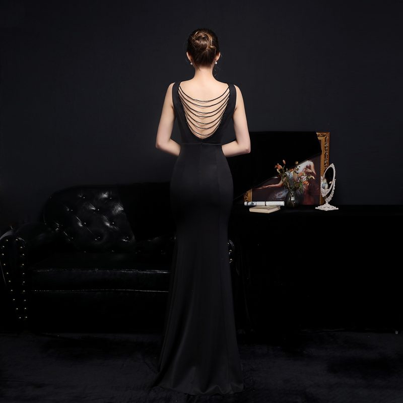 Slim Fit Fishtail Toast Bridal Cocktail Dress - Image 3