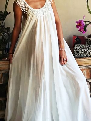 Elegant Scoop Neck Sleeveless Summer Dress