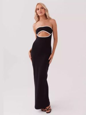 Summer Tube Top Long Knitted Dress