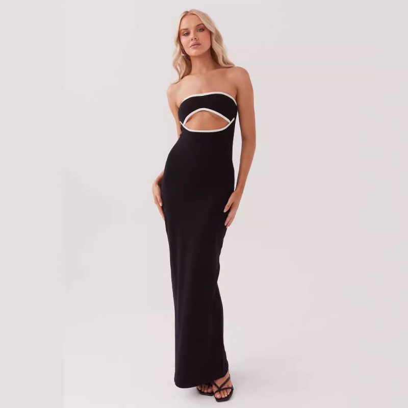 Summer Tube Top Long Knitted Dress