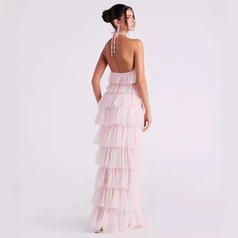 Pink Maxi Party Dress - Image 2