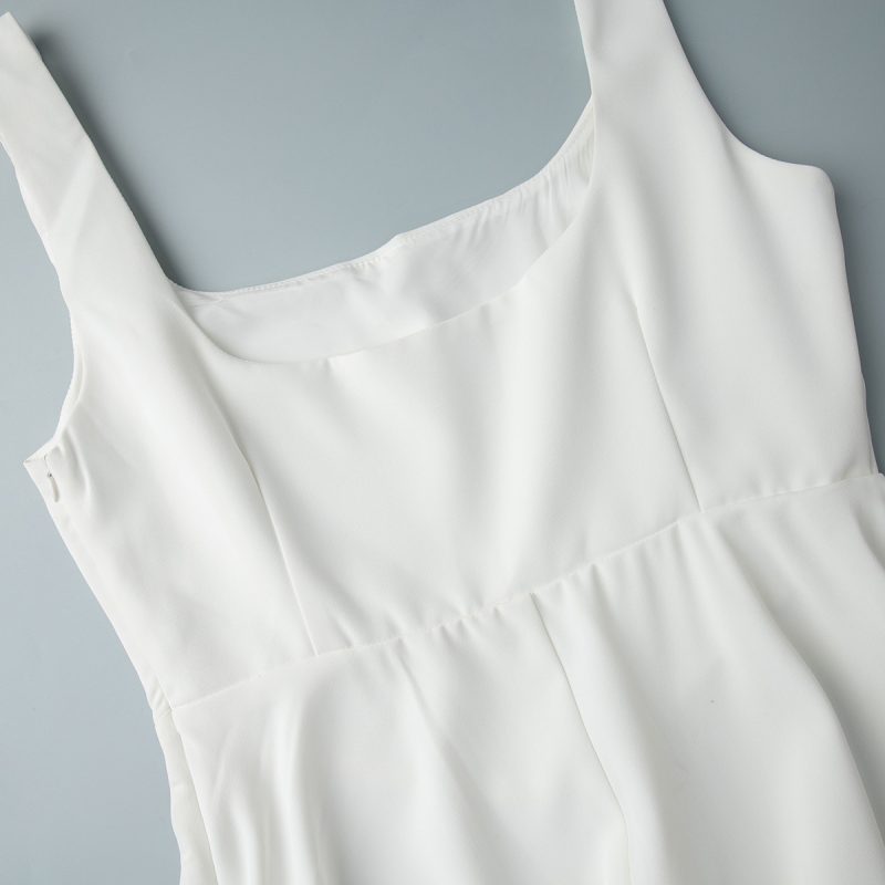 Square Collar Slimming Sleeveless Maxi Dress - Image 4