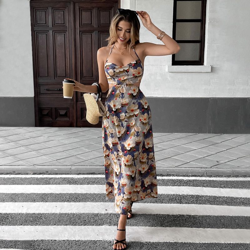 National Printed Reducing Age Summer Cami Dress