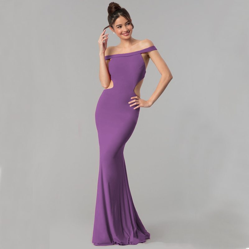 Elegant Women’s Off Shoulder Maxi Dress - Image 3