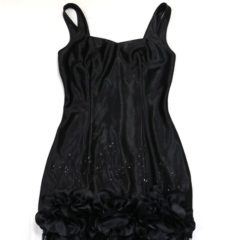 Sexy Floral Mesh Sling Patchwork Maxi Dress - Image 3