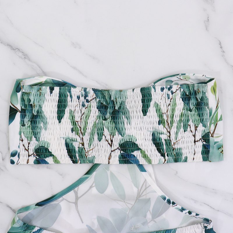 Printed Tube Top Summer Dress - Image 4
