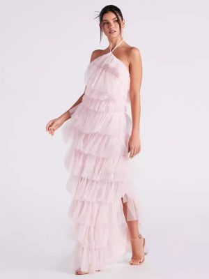 Pink Maxi Party Dress