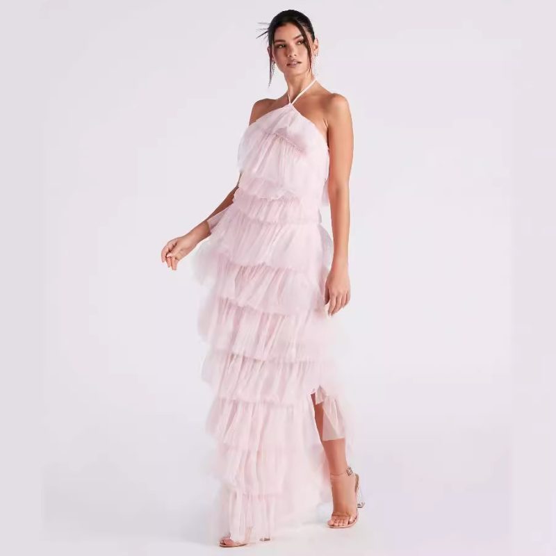 Pink Maxi Party Dress