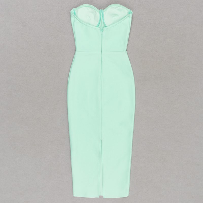 Summer Tube Top Slim Fit Patchwork Dress - Image 4