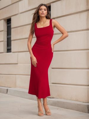 Sexy Slim Fit Tight Waist Sheath Dress