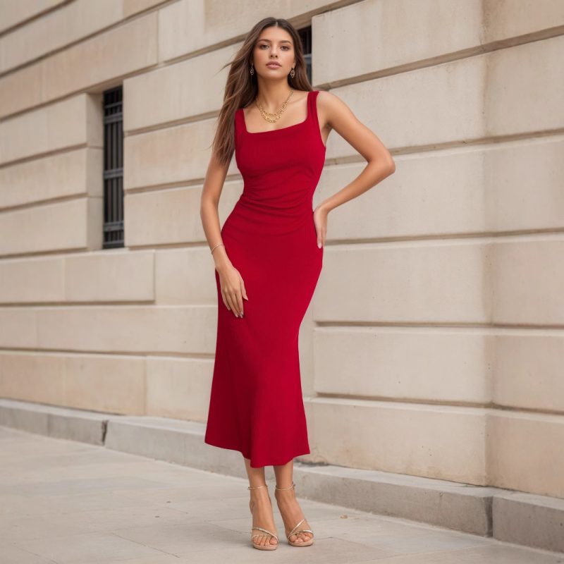 Sexy Slim Fit Tight Waist Sheath Dress
